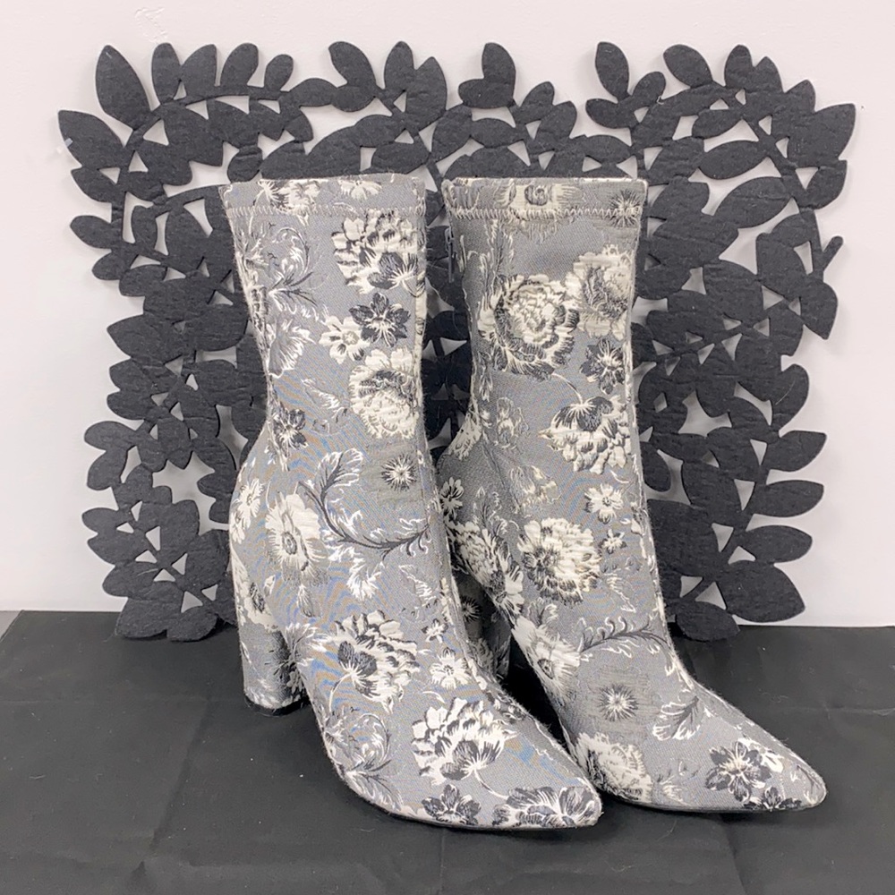 Floral Ankle Boots 6